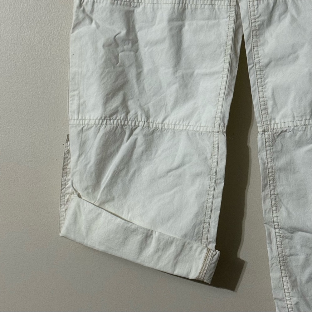 Gap Pants White Roll Up Cotton Lightweight Pockets Sz 8 NWOT - Picture 2 of 11